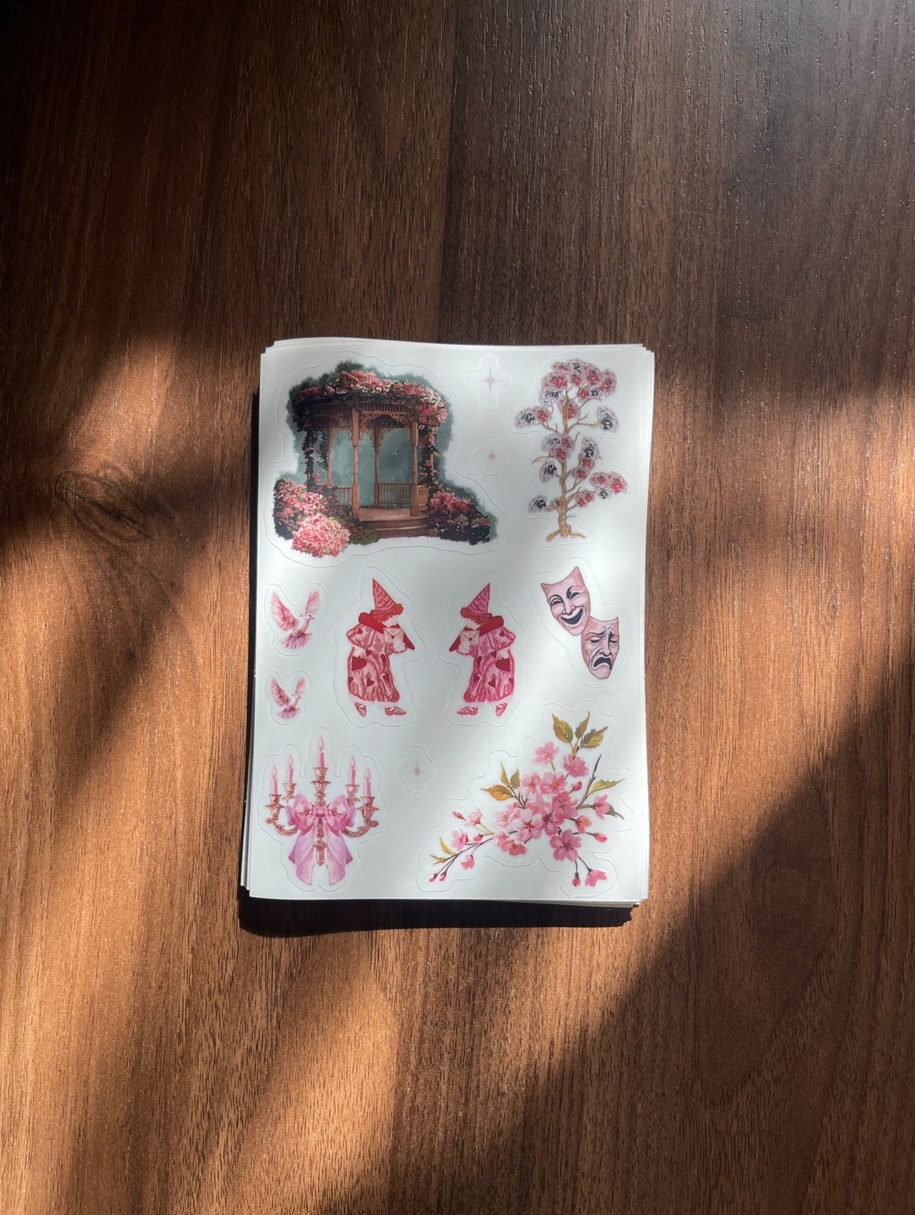 Transparent Glossy Vinyl Sticker Sheet