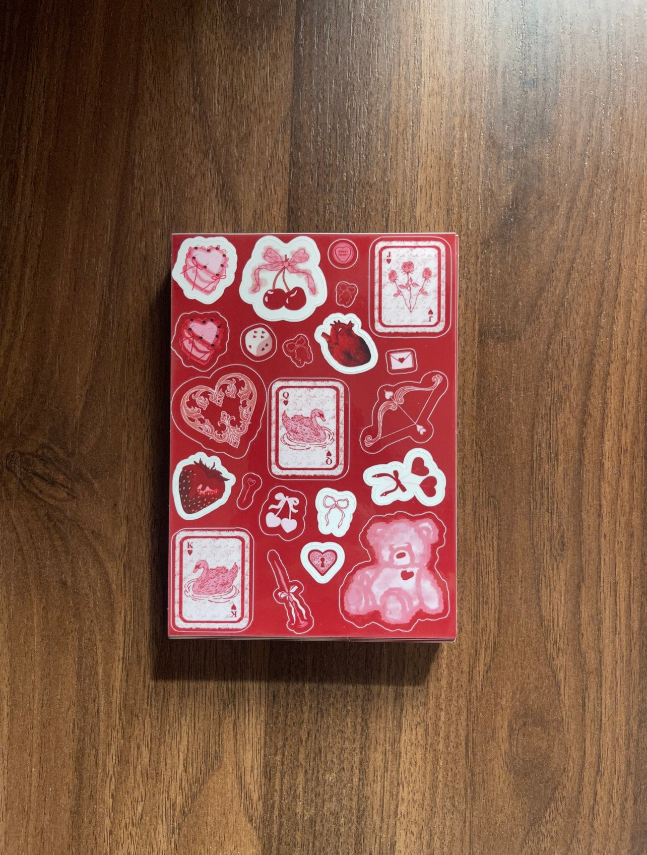 Valentine Glossy Vinyl Sticker Sheet