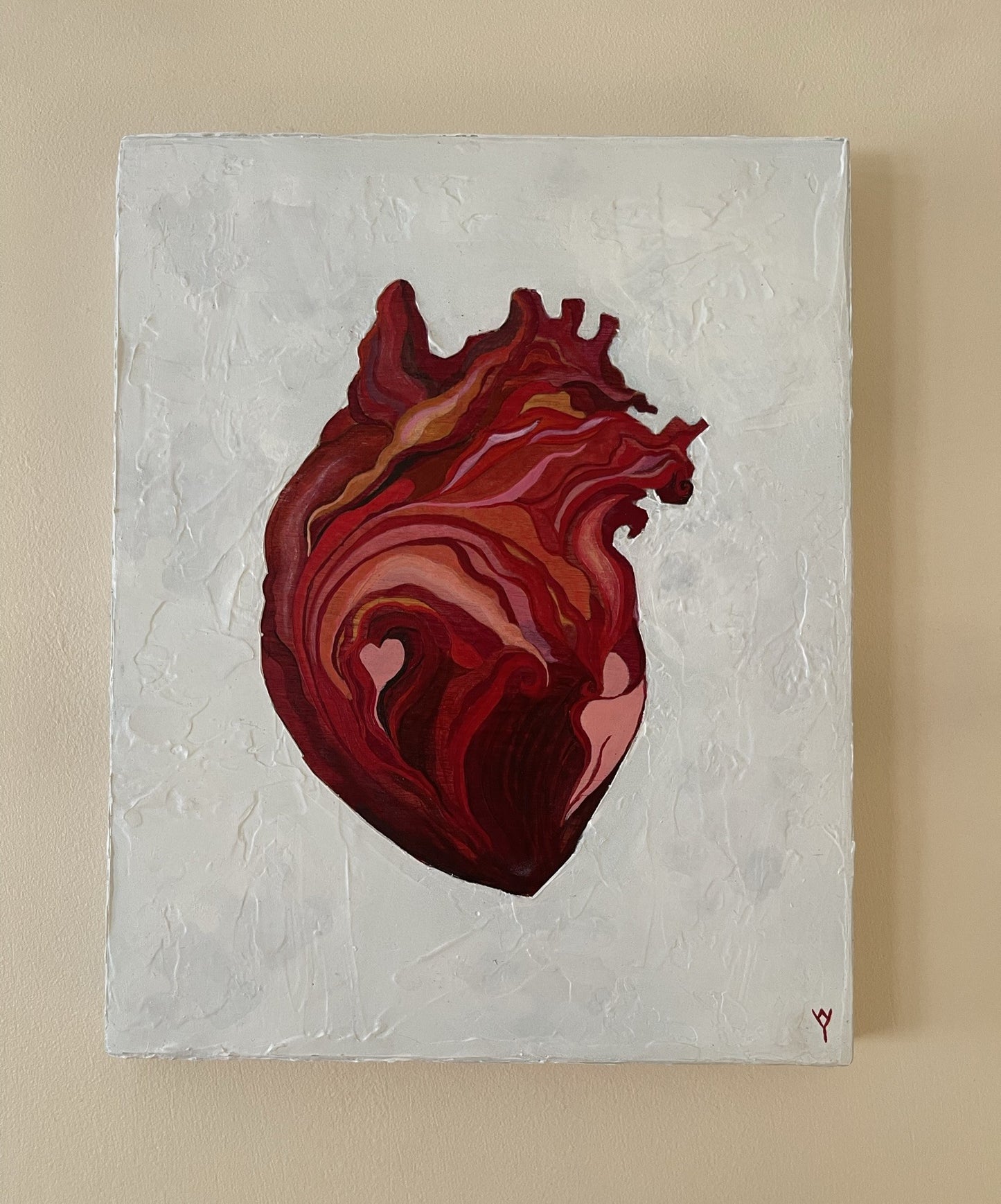 'Currents of a Heart' 20.3cm x 25.4cm