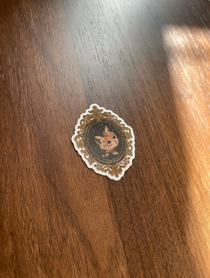 Hidden Cat Glossy Vinyl Sticker