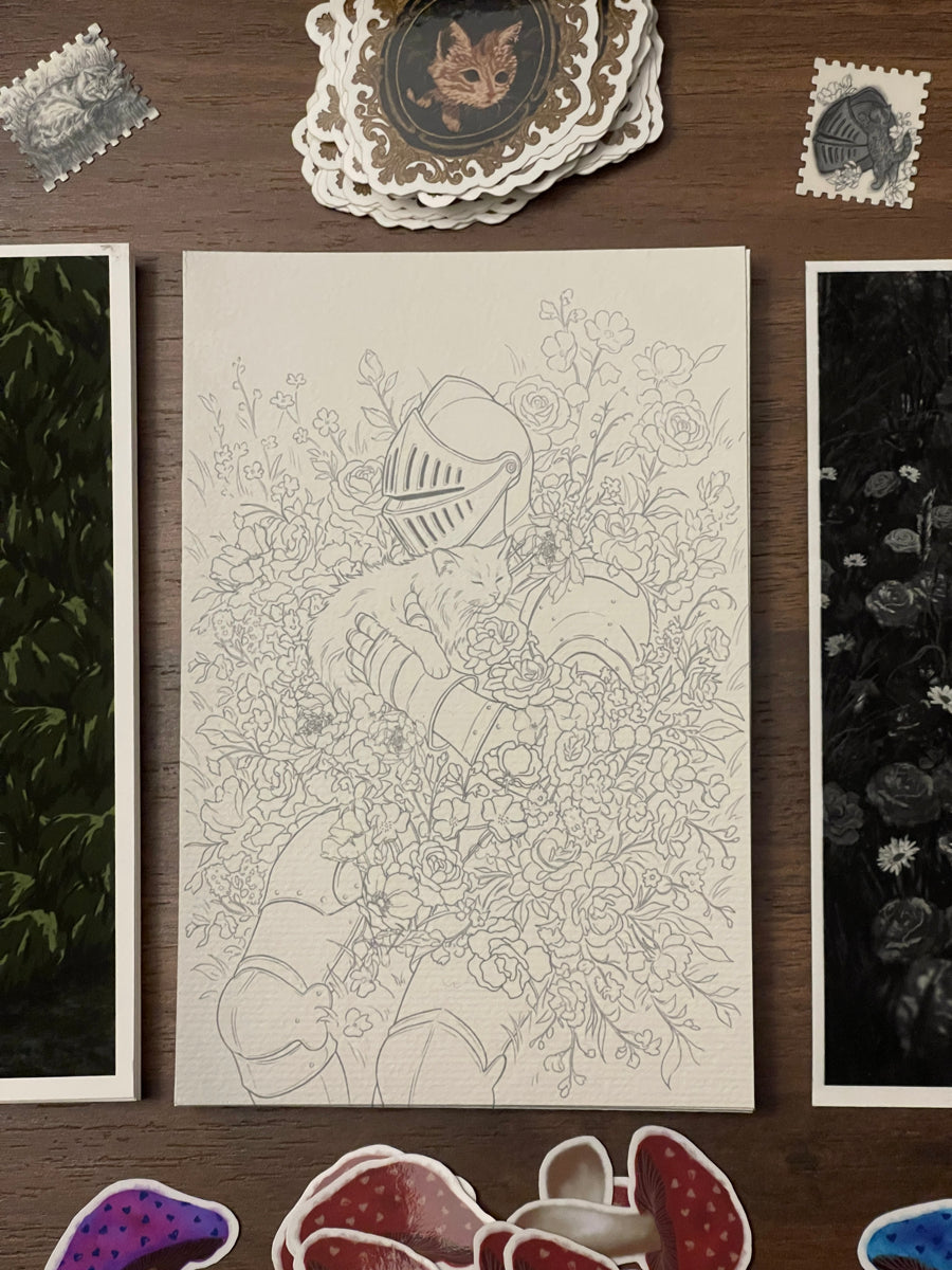 'Knight in Meadow' 01/26